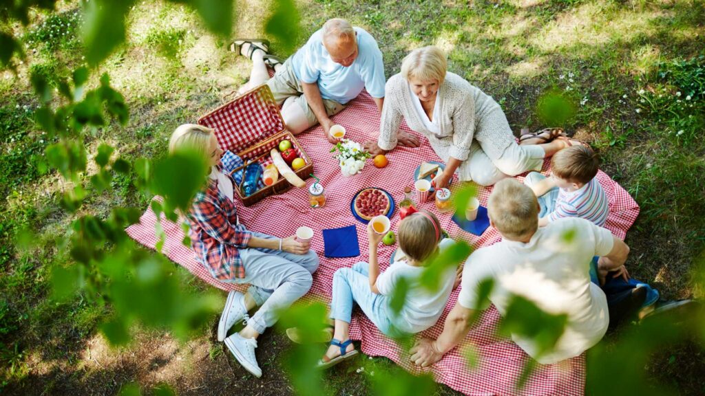 Un pique-nique en famille