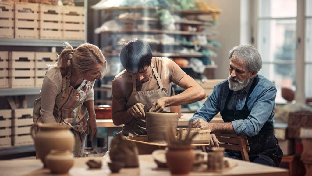 Un atelier de poterie pour adulte