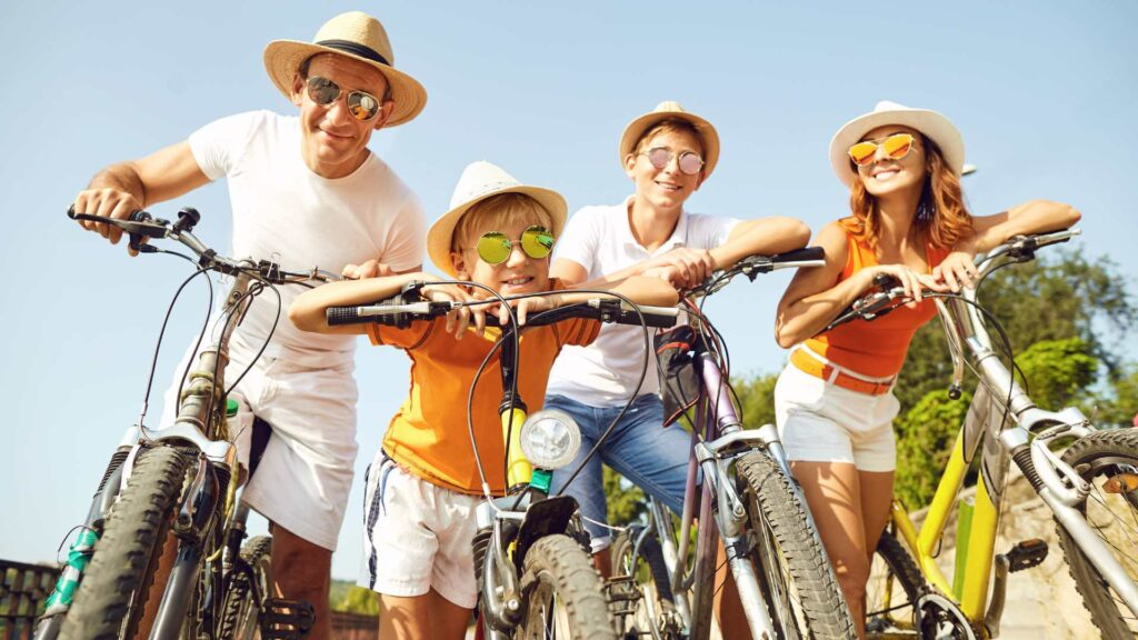 Une sortie vélo en famille